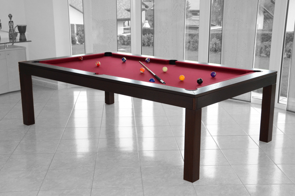Pooltisch Agata Stahl Eiche