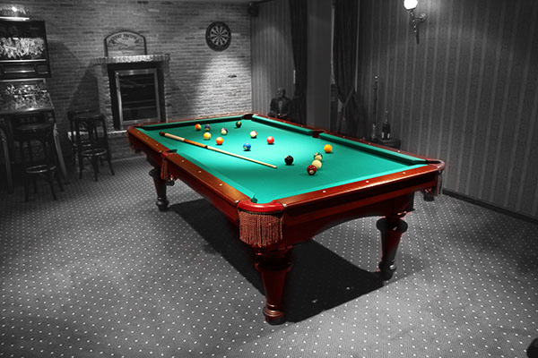 Klassischer Pooltisch castel-viscardo aus Mahagoni